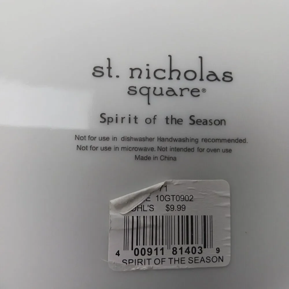 ST. NICHOLAS SQUARE SPIRIT OF THE SEASON HOPE 9'' PLATE